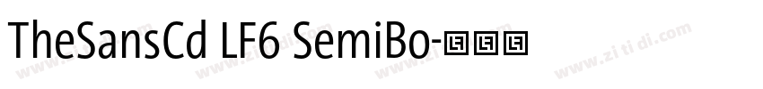 TheSansCd LF6 SemiBo字体转换
